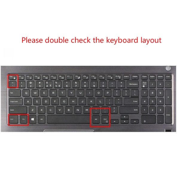 Miếng bọc bàn phím bằng silicon mềm siêu mỏng cho Dell Inspiron 15 3000 ins 15&quot;-3567