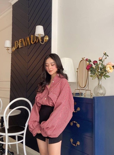 Sơmi Tay Đèn Lồng❤️💜