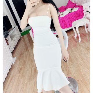 Đầm body 2 dây đuôi tôm