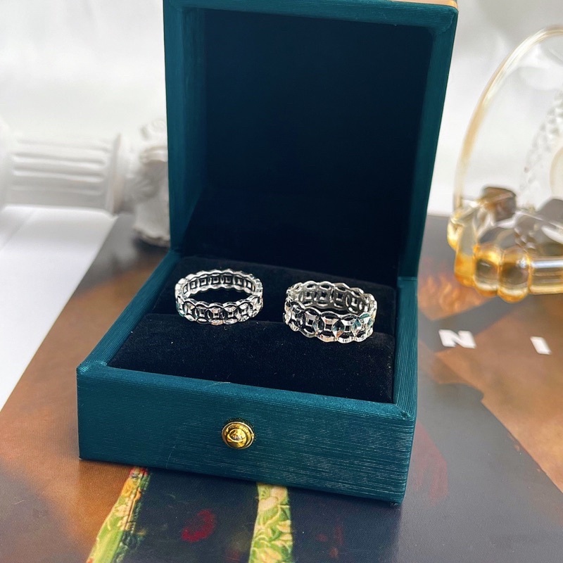 Nhẫn bạc nữ đồng xu trơn dày dặn K050 K035 - Trang sức MINA JEWELRY