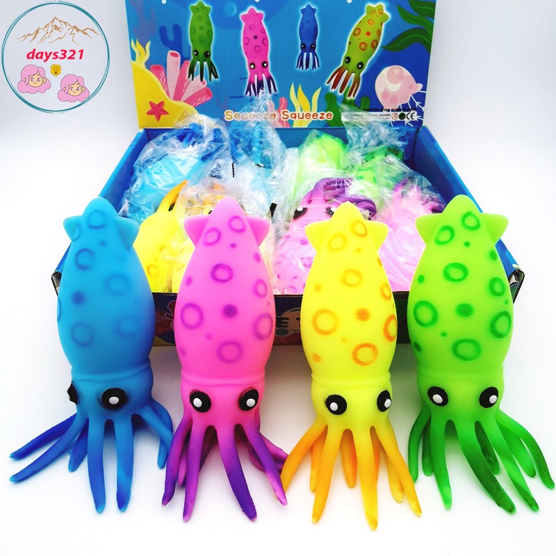 Squishy CON MỰC Mochi hình bạch tuộc mềm mịn dễ thương chân thực giảm stress co dãn đàn hồi ngộ nghĩnh bóp giải trí