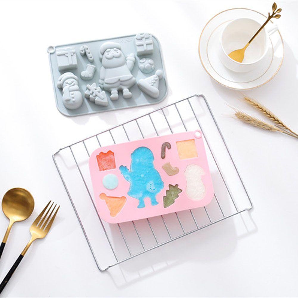 LET Khuôn Silicone Làm Bánh 9 Lỗ Chủ Đề Giáng Sinh