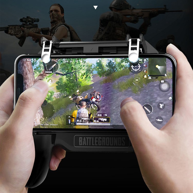 Tay cầm chơi game điện thoại quạt tản nhiệt kiêm sạc dự phòng phụ kiện chơi game pubg ROS FF liên quân free fire - Go Ku