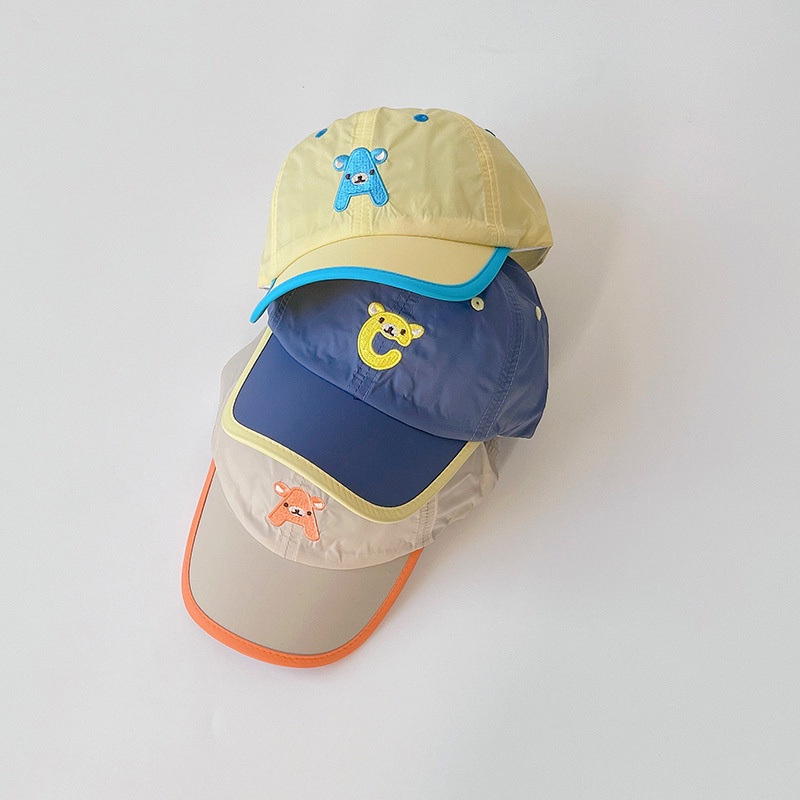 Mũ Lưỡi Trai Chống Nắng Nhanh Khô Thêu Chữ Thời Trang Mùa Hè Cho Bé