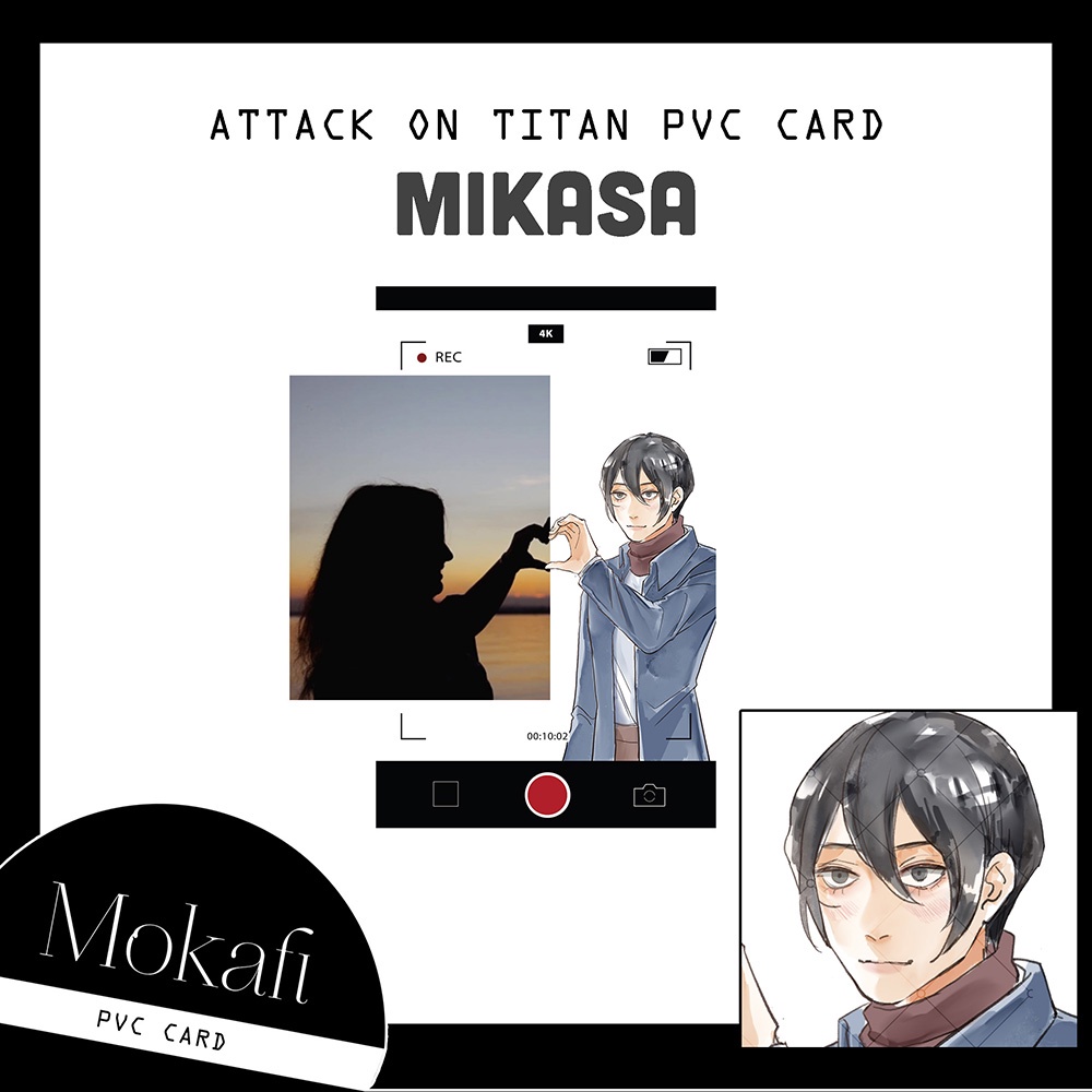 PVC Card trong in hình nhân vật Attack on Titan