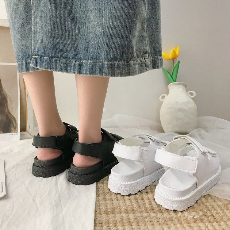 [ Mã 66CBSALE giảm 30K đơn 200K] Xăng đan Đế Bằng Mũi Tròn Thời Trang Dành Cho Nữ | BigBuy360 - bigbuy360.vn