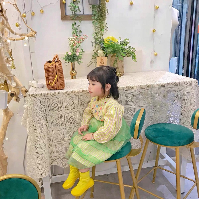 [Ảnh thật] SET VÁY HÀN QUỐC THÊU PHÙ HỢP CHO BÉ GẦN 2-6 TUỔI SIZE 80 ĐẾN 120