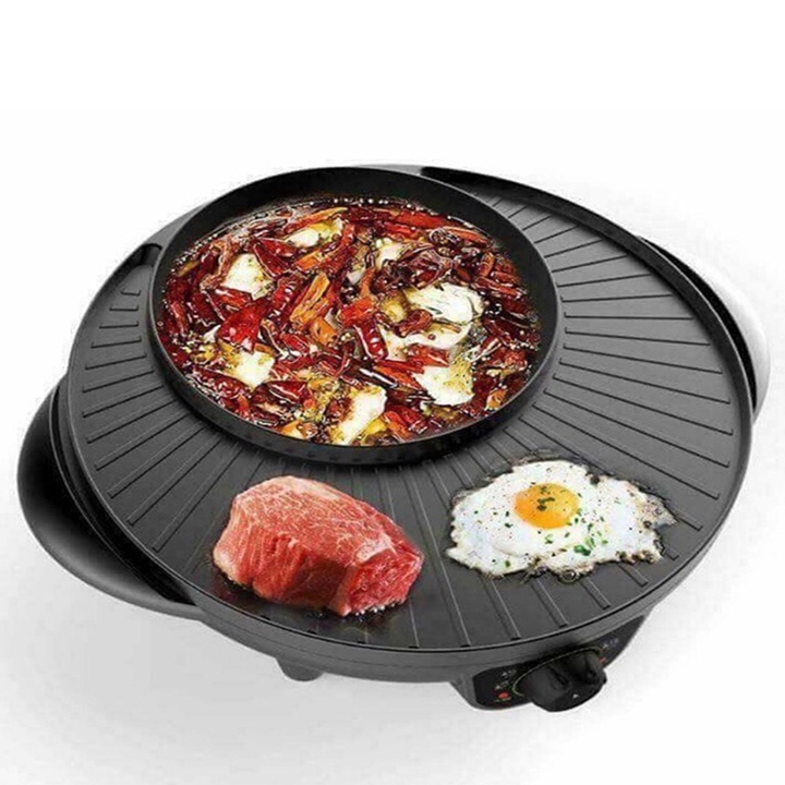 Nồi Lẩu Điện Bếp Nướng Đa Năng 2 Trong 1