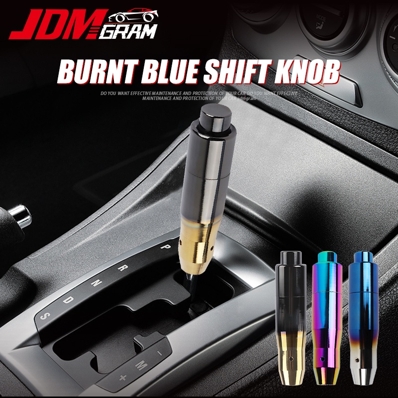 Đầu Cần Gạt Số Xe Hơi Tự Động Bằng Sợi Carbon Màu Xanh Dương Kèm Nút Bấm nút cần sang số ô tô 1chiếc thông dụng tay nắm cần gạt số ô tô 145mm bằng hợp kim nhôm thủ công tự động đầu cần số ô tô bảo vệ an trang trí phụ kiện nội thất ô tô