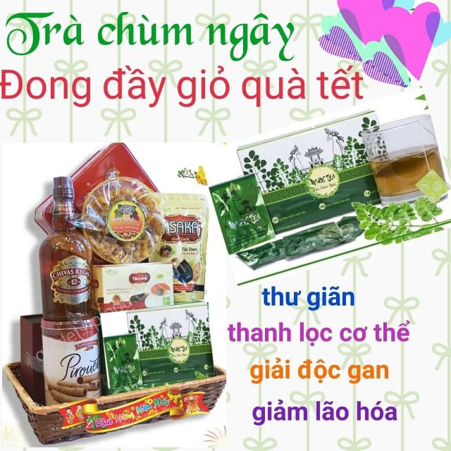 [Masa- Mẫu Tết] Trà chùm ngây túi lọc (24 túi) (Kèm gợi ý giỏ quà)