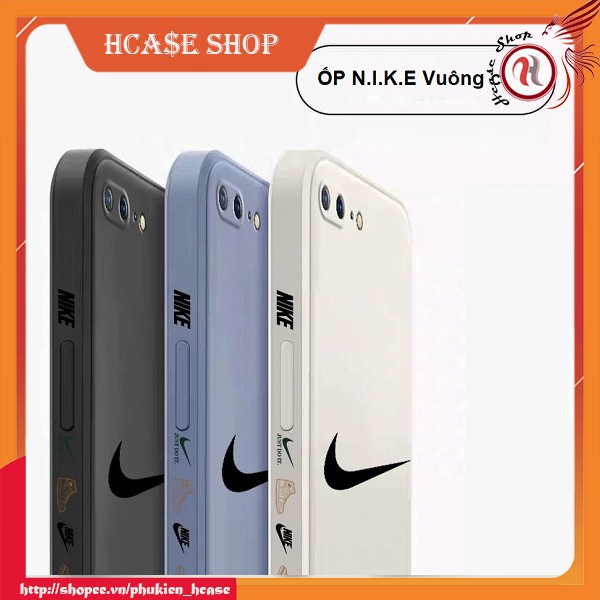 Ốp iPhone N.I.K.E Vuông cạnh in viền 6/6s/6plus/7/7plus/8/8plus/x/xr/xsmax/11pro/11/11promax/12/12pro/12promax - HCase