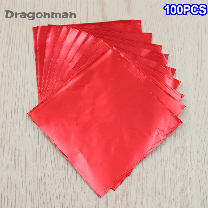 100pcs/Set Art Gold Foil Leaf Sheets for Art Crafts Design Framing Scrap 10x10cm