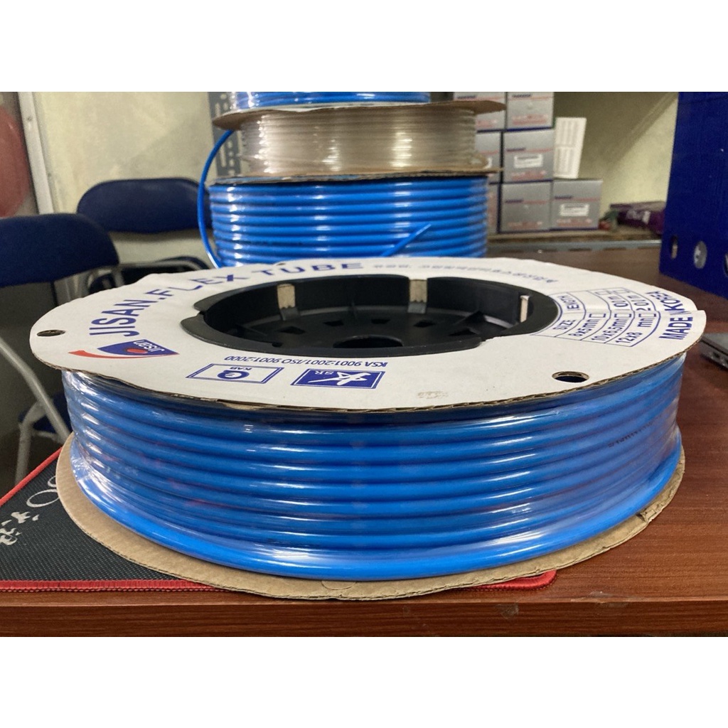 Ống dây dẫn khí máy nén PU Jisan Hàn Quốc chính hãng nhập khẩu đủ CO CQ Vật Tư Miền Bắc
