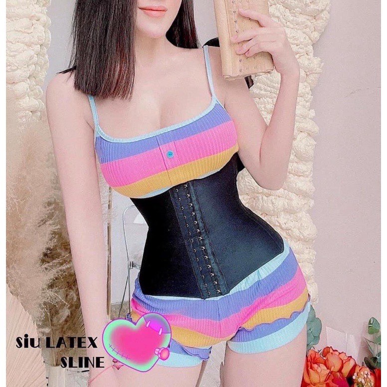 (Chính Hãng) Đai latex nịt bụng siết eo định hình giảm mỡ thừa 24cm/28cm (Full box)