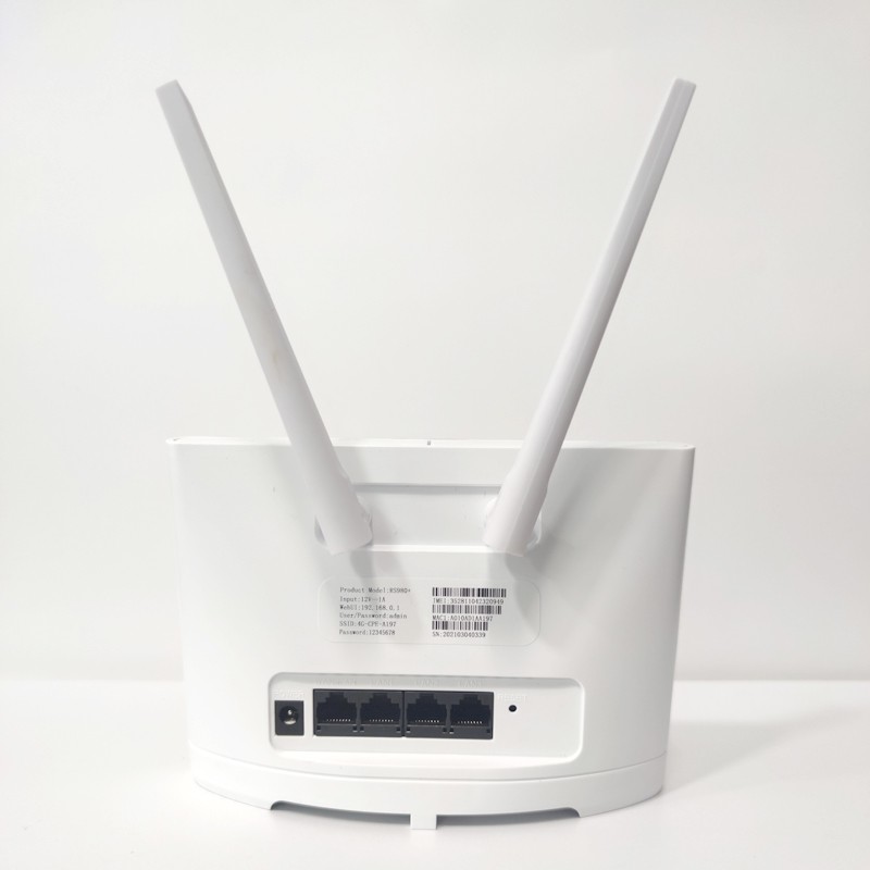 Phát wifi từ sim 4G LTE CPE RS980+ tích hợp 4 cổng WAN/LAN - dùng nguồn trực tiếp 12V hoặc 5V (trắng)
