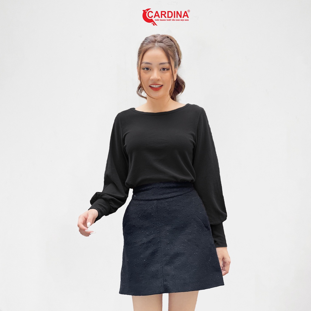 Áo Len Nhung Nữ 𝐂𝐀𝐑𝐃𝐈𝐍𝐀 Cao Cấp Tay Bồng Kiểu Dáng Nhẹ Nhàng Nữ Tính 1AFD02