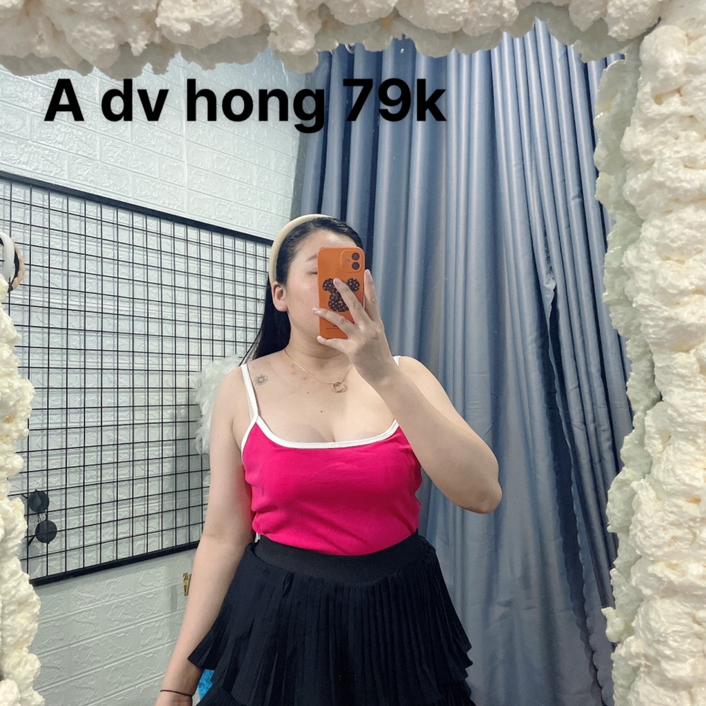 Áo dây bigsize(60 đến 95kg)béo bigsize,áo dây viền bigsize có mút ngực mã dv