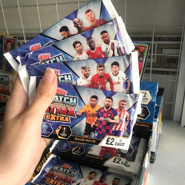 [ Pack Lẻ ] Thẻ Match Attax Extra Champions league 19/20 ( Pack 15 thẻ )