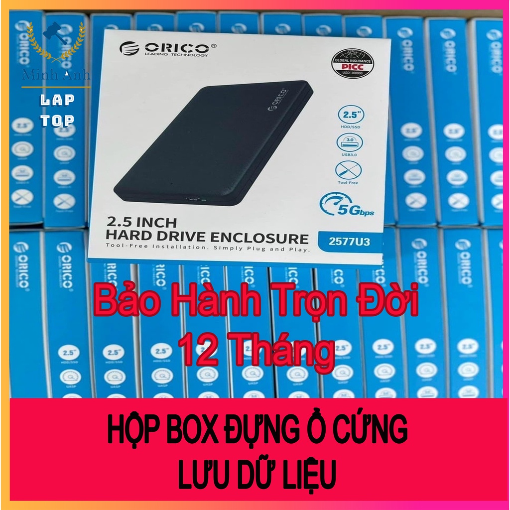 HỘP BOX 2.5 GẮN Ổ CỨNG HDD LAPTOP SATA 3 USB 3.0 | LƯU DỮ LIỆU DATA