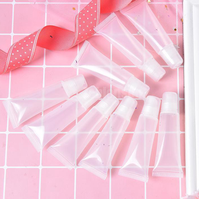 [Hàng mới về] Set 10 Tuýp Rỗng Đựng Son Dưỡng Môi Dung Tích 5ml