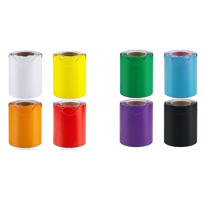 Set 8 Cuộn Viền Trang Trí Lớp Học 8 Màu