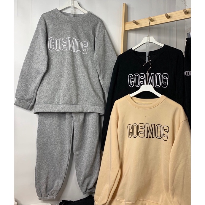 Bộ Nỉ COSMOST 3 Màu Đen Xám Be Hót Hot Hit From to Chất Siêu Đay Hàng Loại 1