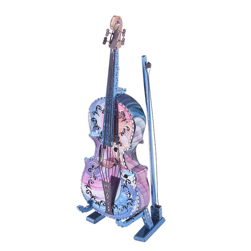 Mô hình lắp ghép kim loại 3d bộ nhạc cụ màu