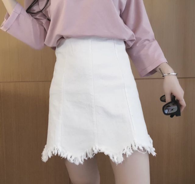 Chân váy kaki răng cưa body gồm 3 size Sml