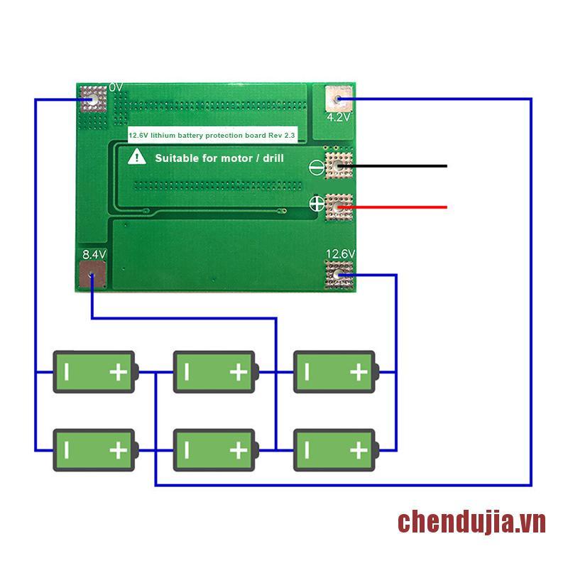 DUJIA 3S 40A Li-ion Lithium Battery Charger Protection Board 18650 For Drill Mot