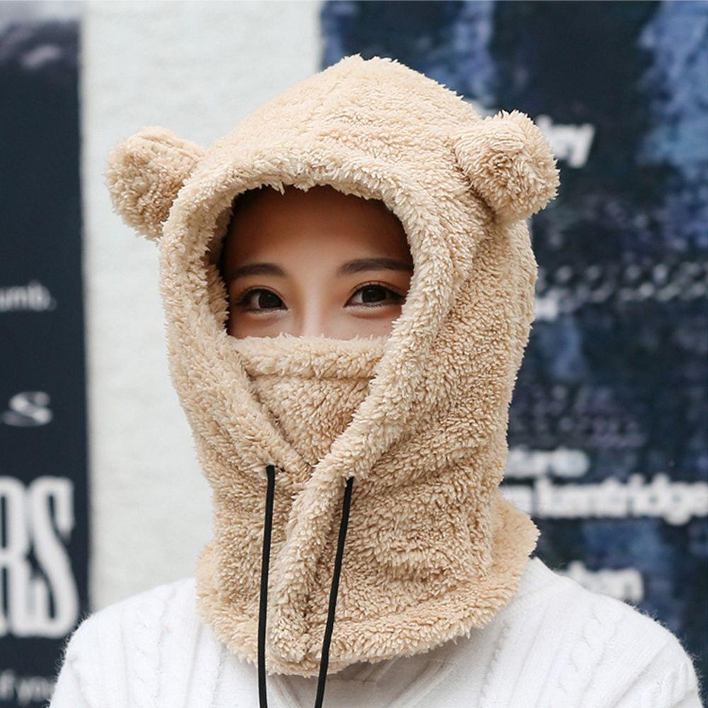 XIANTIN Mũ Tai Gấu Giữ Ấm Mùa Đông Xinh Xắn Cho Nữ