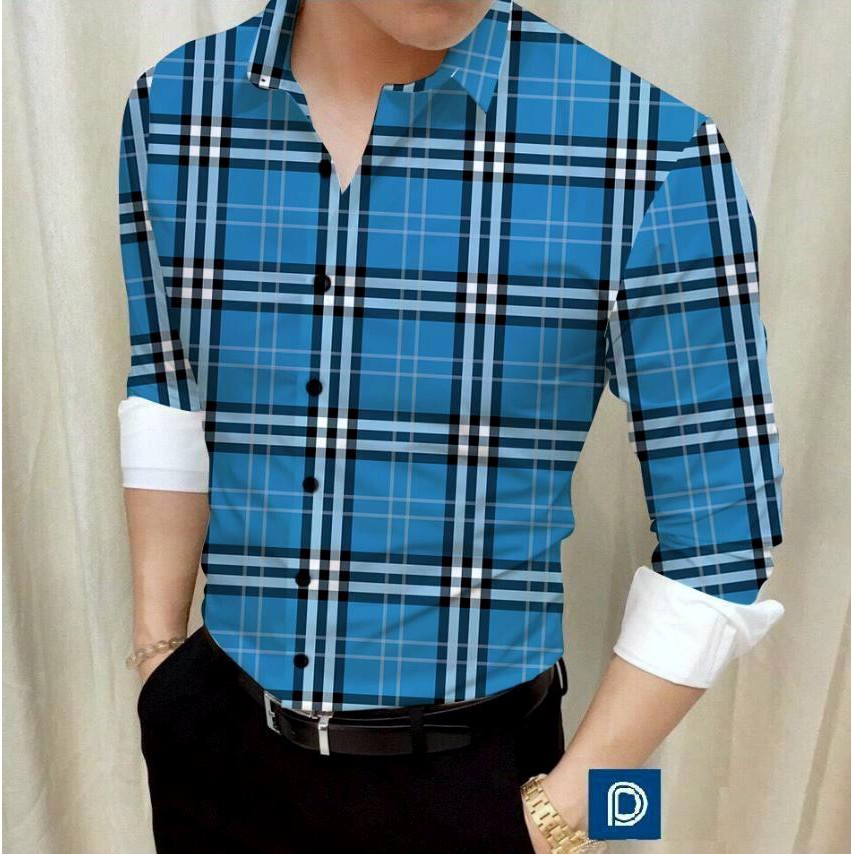 ÁO SƠ MI NAM TAY DÀI, KẺ SỌC CARO IN 3D, VẢI MỀM MỊN VÀ MÁT | BigBuy360 - bigbuy360.vn