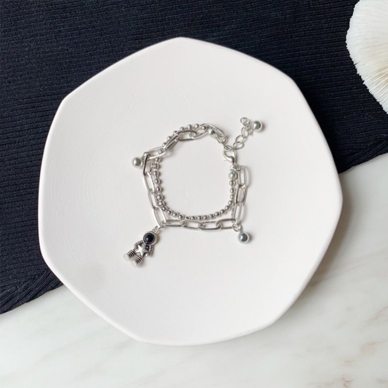 Vòng Tay Bạc 925 Mặt Hoa Trái Tim Thời Trang Cho Nữ