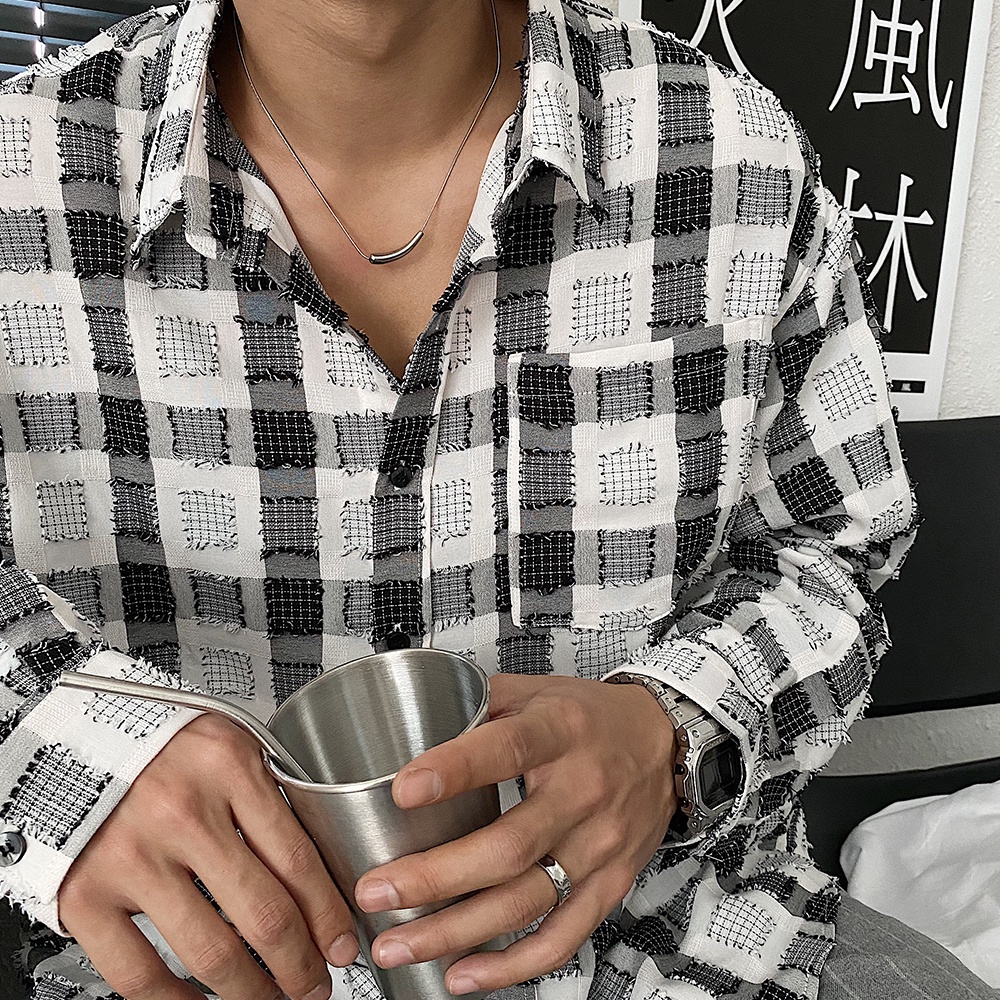 Vòng cổ Ngắn Bằng Thép Không Gỉ Màu Bạc Hình Quả Cà Tím Cá Tính