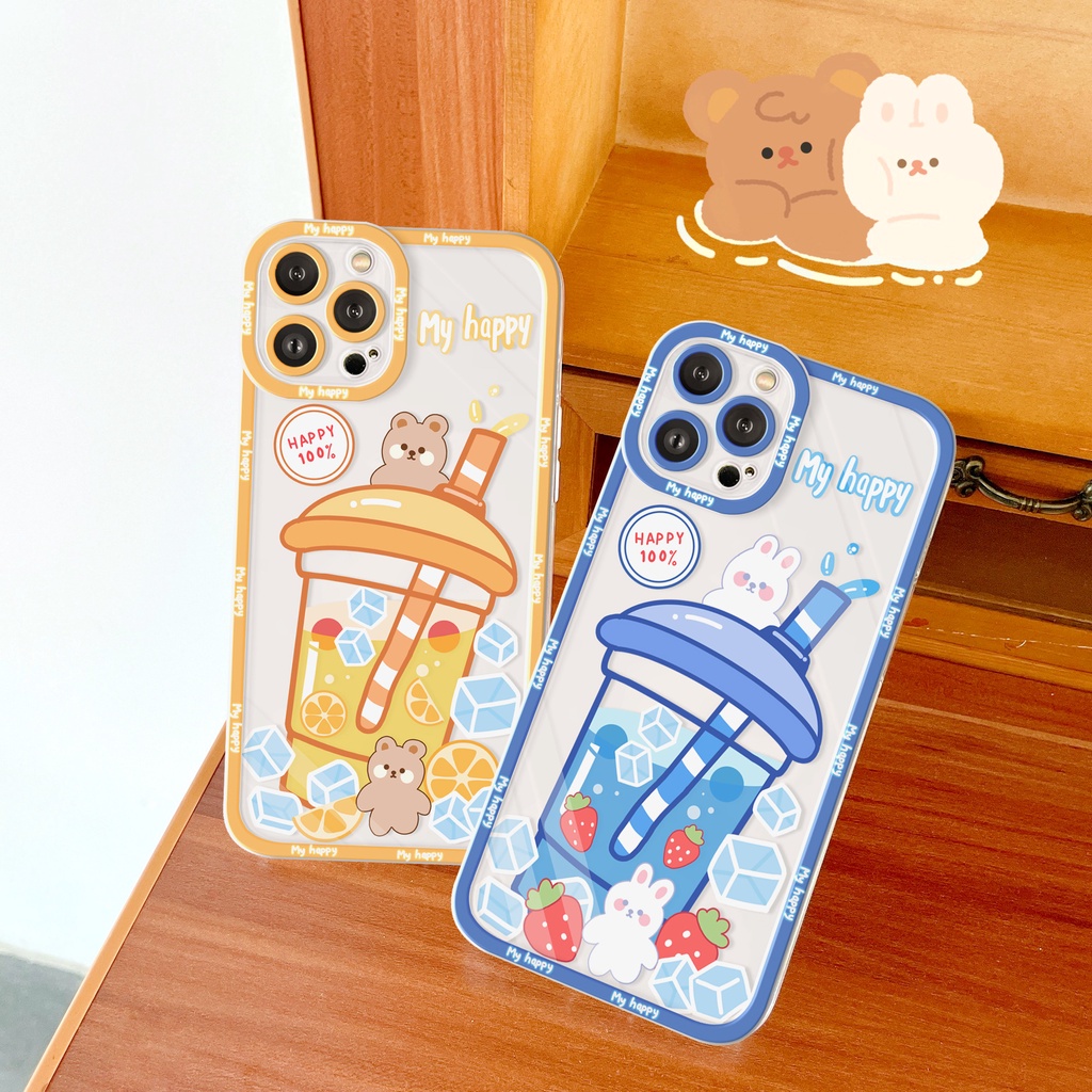Ốp lưng iphone Happy Soda cạnh vuông 6/6plus/6s/6splus/7/7plus/8/8plus/x/xs/11/12/13/14/pro/max/promax/plus/shin/case