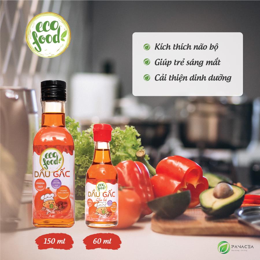 Dầu ăn dặm cho bé dầu Gấc Ecofood ,Date 2025 cho trẻ từ6 tháng tuổi với nhiều dưỡng chất rất tốt cho trẻ