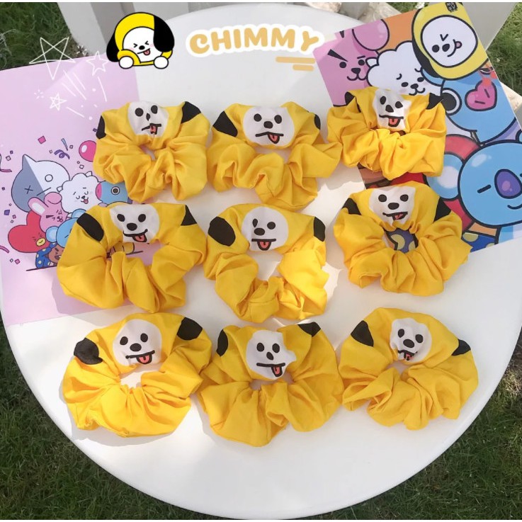 Cột Tóc Vải Scrunchies - Dây Buộc Tóc Scrunchies ( BT21 )