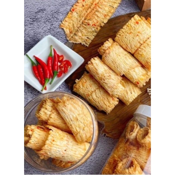 MỰC CÁN TẨM GIA  VỊ KÈM TƯƠNG ỚT