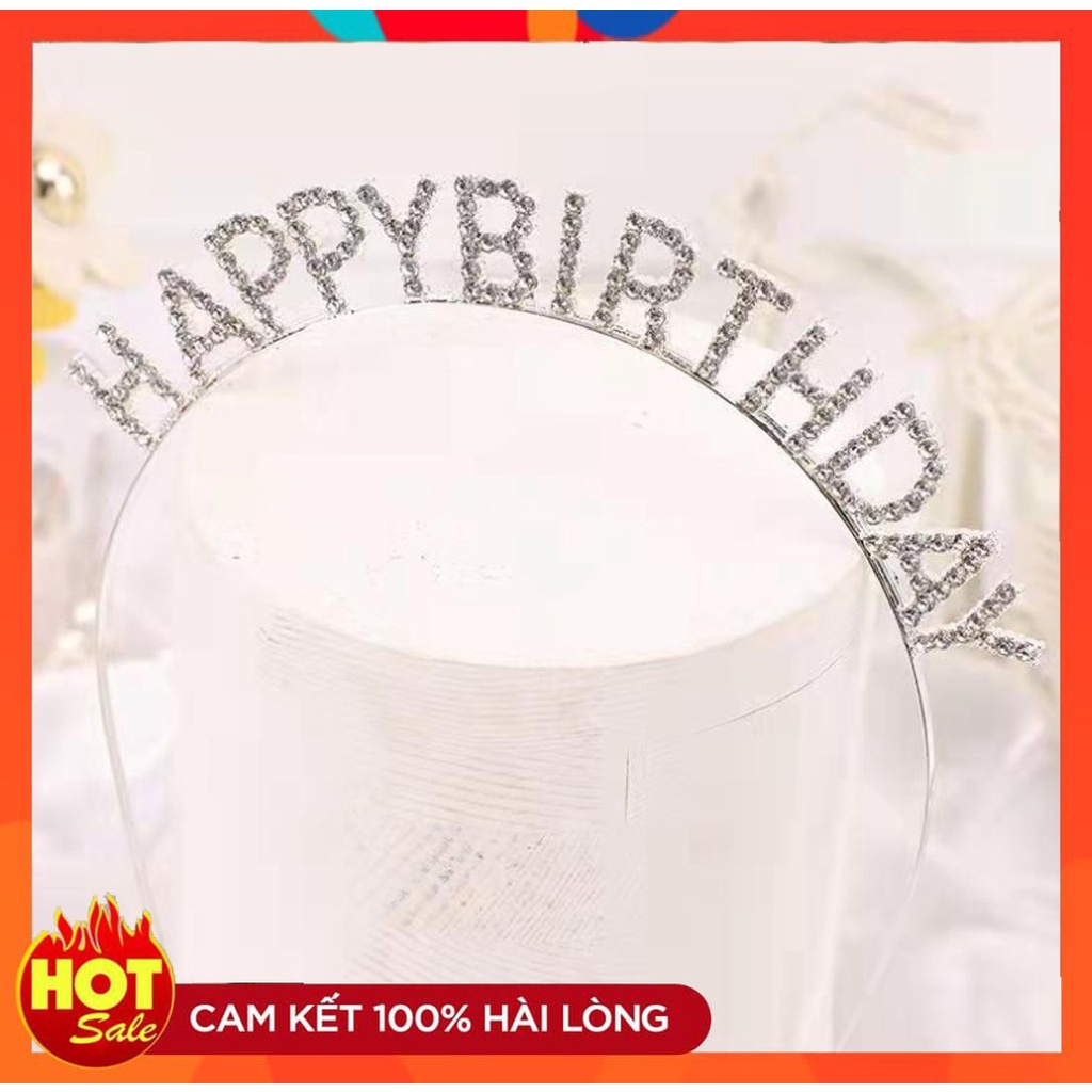 [CÓ SẴN] BĂNG ĐÔ SINH NHẬT HAPPY BIRTHDAY ĐÍNH ĐÁ THỜI TRANG CÁ TÍNH NỔI BẬT PHONG CÁCH SANG CHẢNH 221BD001