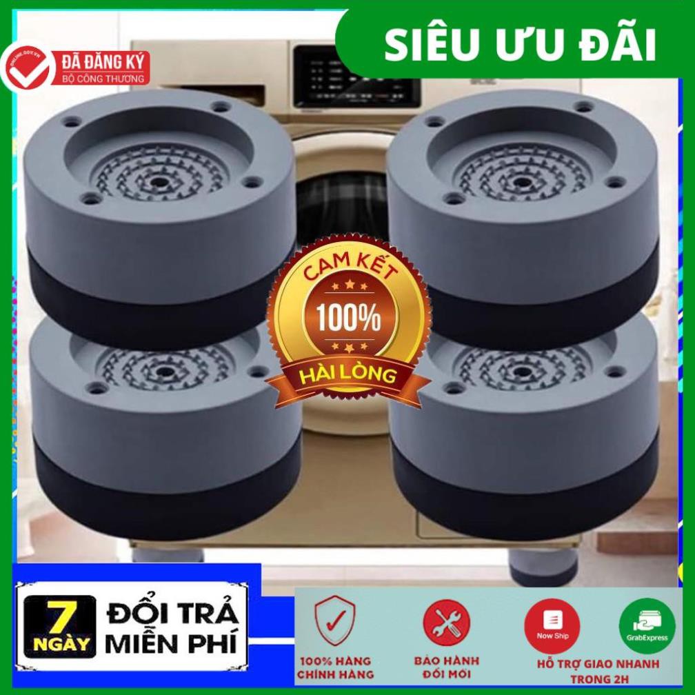 Bộ 4 miếng đệm cao su lót chân máy giặt chống rung chống ồn .