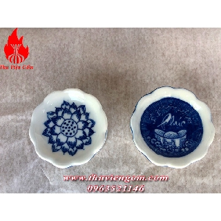Chân nến chuẩn gốm sứ Bát Tràng