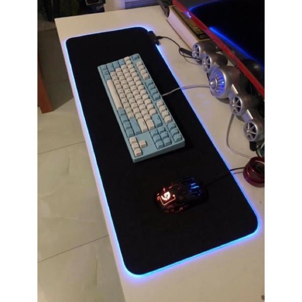 (CÓ SẴN) Bàn Di Chuột RGB, Lót Chuột Pad RGB Size Lớn 80x30cmx4mm