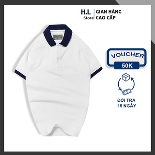 Áo polo nam tay lỡ cao cấp trơn đẹp HL06
