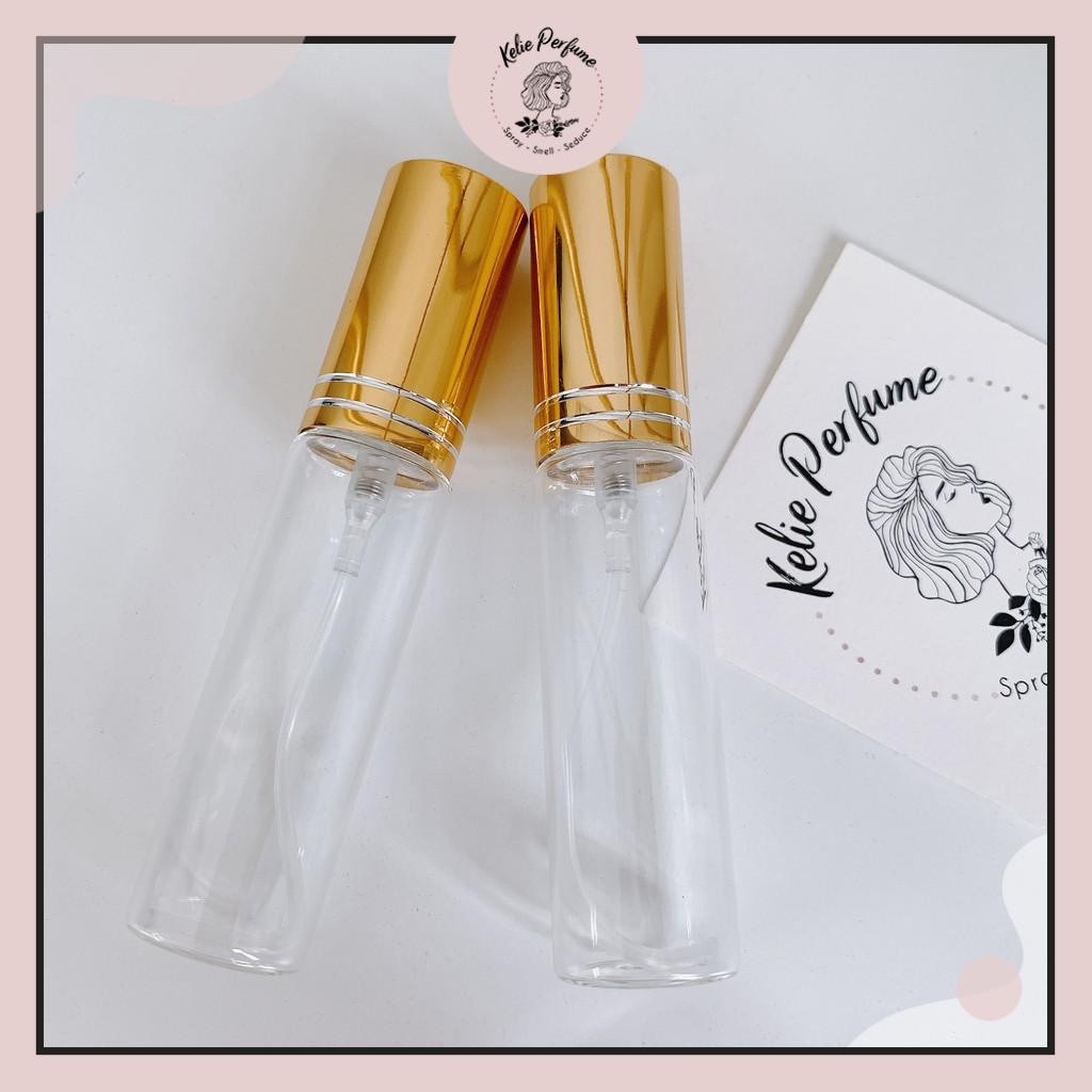 [HCM] Chai chiết nước hoa 5ml, 10ml tròn lùn nắp vân