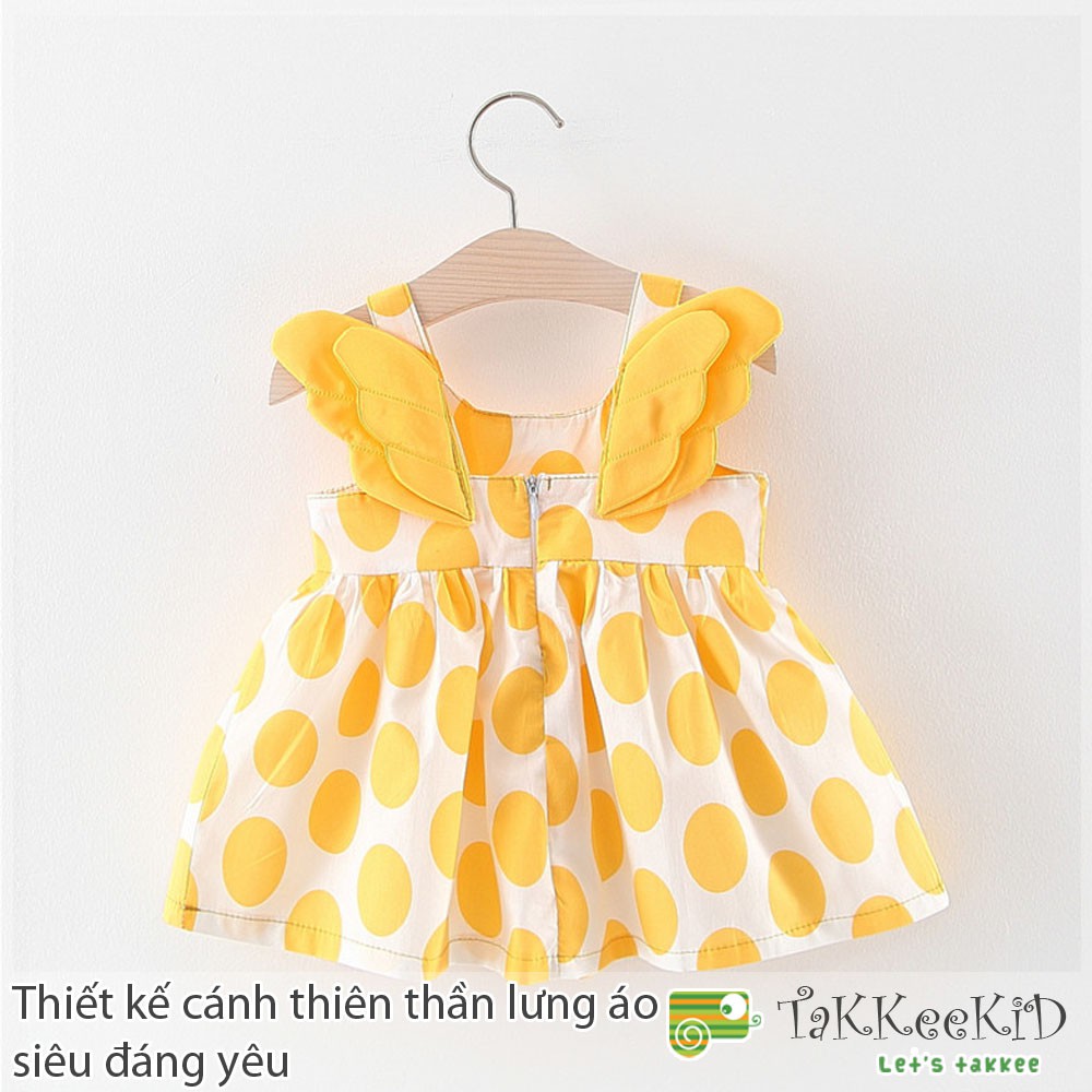 Váy Đầm Bé Gái Cánh Thiên Thần Cực Xinh Xắn Đáng Yêu, Tặng Kèm Mũ Cùng Tông Cao Cấp