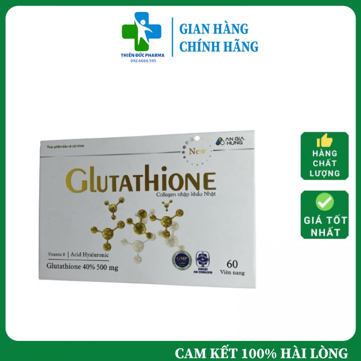 Viên Uống Glutathione Collagen Nhập Khẩu Nhật 60 Viên Tăng Cường Sức Tố Làm Trắng Hồng Da