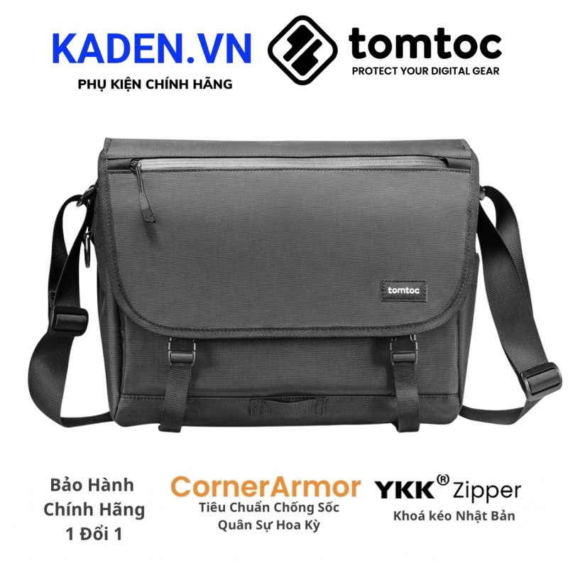 Túi đeo vai tomtoc (usa) cross body messenger multi-function waterproof for ultrabook 13″14″ a47