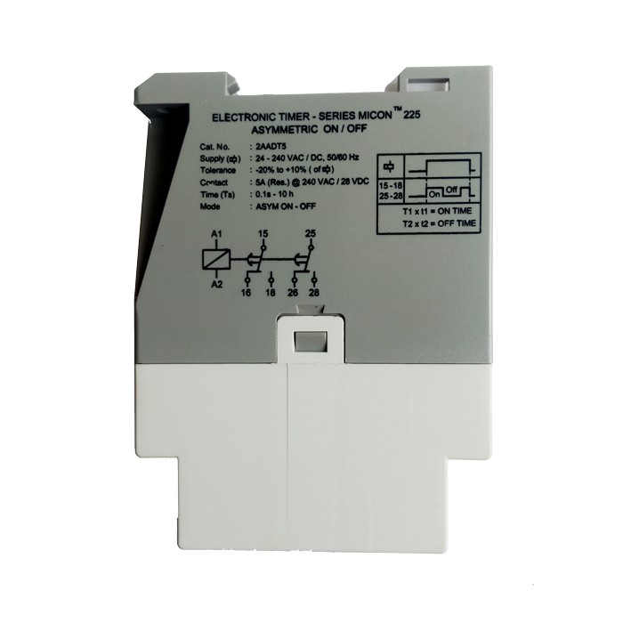 Timer điện tử luân phiên 2C/O, gắn Din rail- 2AADT5