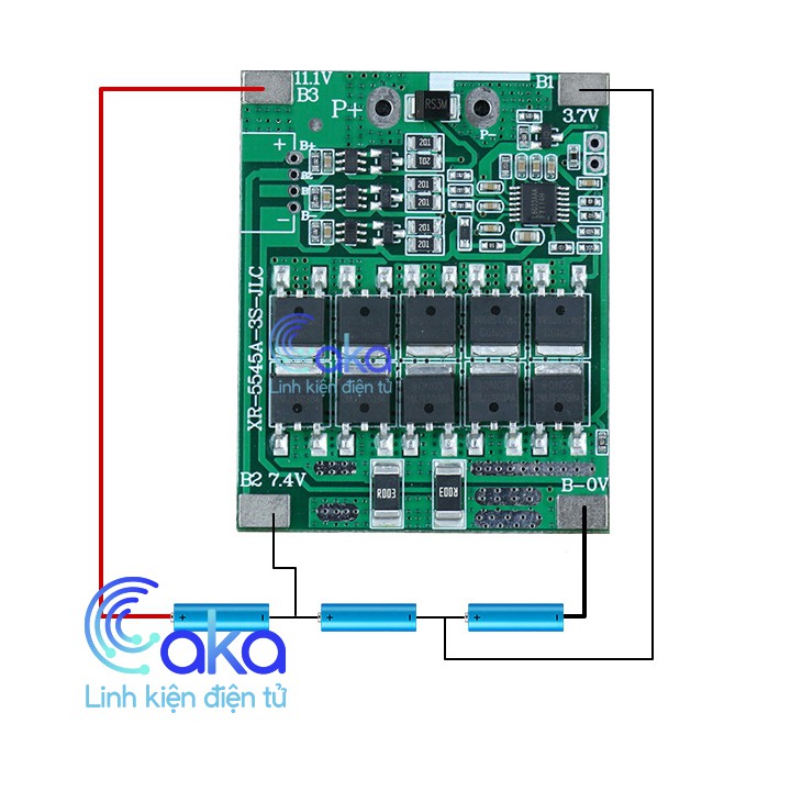 Mạch 3S 12V 30A BW bảo vệ pin Li-ion 3.7V