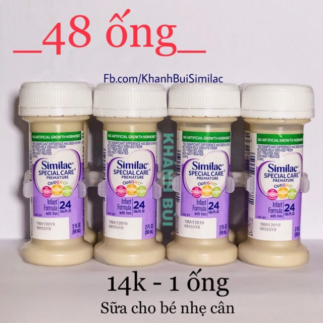 [48 ống] sữa Similac Special Care nước 24 kcal/oz 59ml