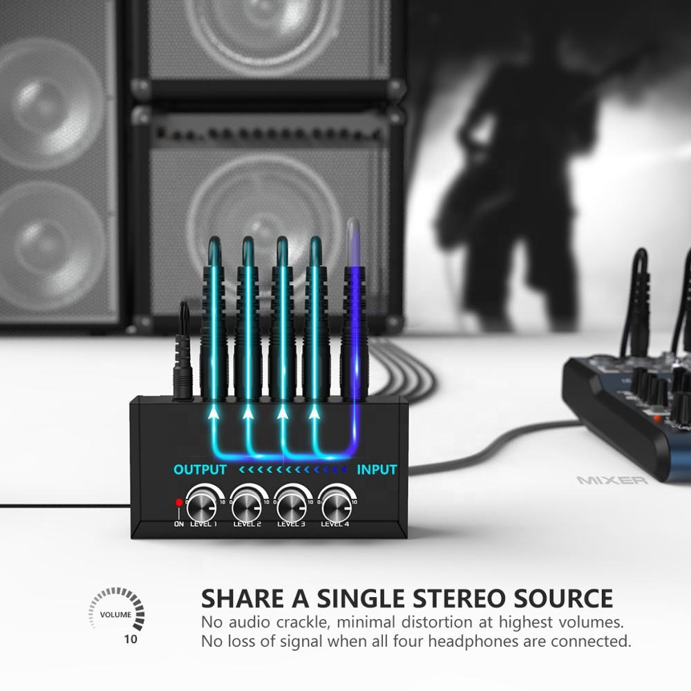 Bộ Khuếch Đại Âm Thanh Nổi Mini HA400 Với 4 Kênh Siêu compact HA400 Ue Cho Máy Trộn Ghi Âm / Âm